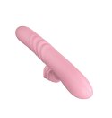 Wibrator posuwisty z sex masażerem 20 trybów 23cm cielisty Boss Series