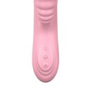 Wibrator posuwisty z sex masażerem 20 trybów 23cm cielisty Boss Series