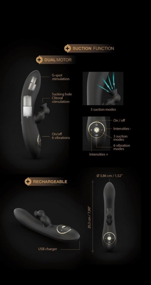 Wibrator króliczek ssący DORCEL Divine Rabbit 20cm Dorcel