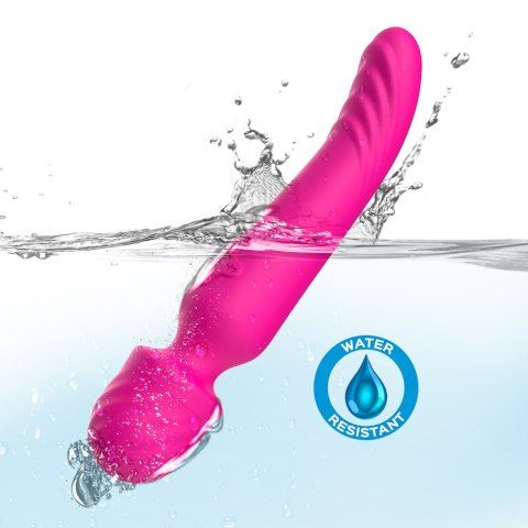 Masażer łechtaczki podgrzewany różdżka 22 cm 9 trybów różowy Boss Series Joy