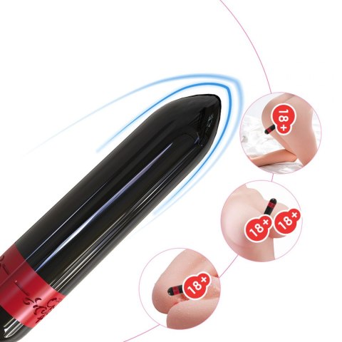 Mini wibrator mały masażer łechtaczki 7 cm 9 trybów czarny Boss Series Joy