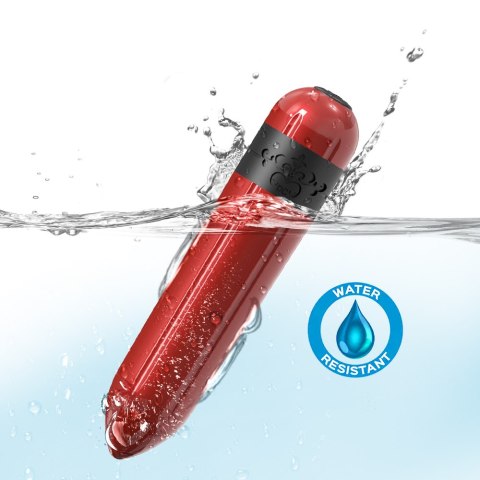 Mini wibrator mały masażer łechtaczki 7 cm 9 trybów czerwony Boss Series Joy