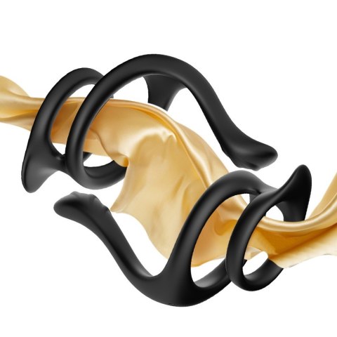 Pierścień na penisa podwójny z masażerem krocza Boss Series Joy