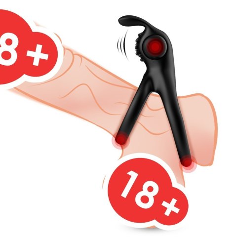 Podwójny wibrujący pierścień na penisa jądra sex Boss Series Joy