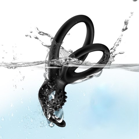 Podwójny wibrujący pierścień na penisa jądra sex Boss Series Joy