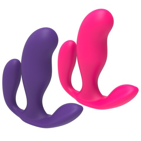 Potrójny wibrator waginalny analny 7 trybów 8 cm różowy Boss Series Joy