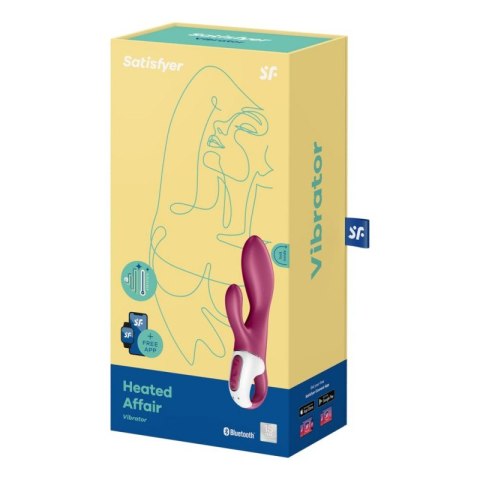 Wibrator króliczek ciepły Satisfyer Heated Affair bordowy Satisfyer