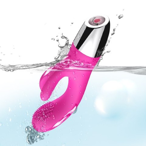 Wibrator króliczek punkt G łechtaczka 20 cm 9 trybów różowy Boss Series Joy