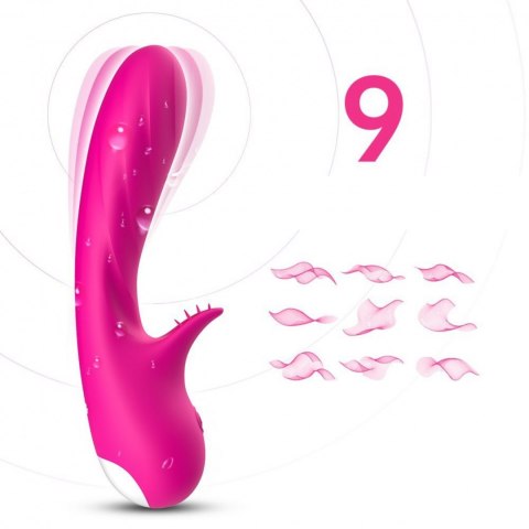 Wibrator punktu G masażer łechtaczki 18 cm 9 trybów różowy Boss Series Joy