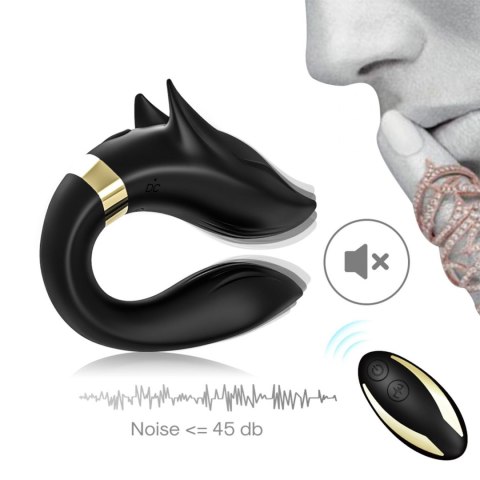 Wibrator dla par podwójny punkt G łechtaczka 9 trybów czarny Boss Series Joy