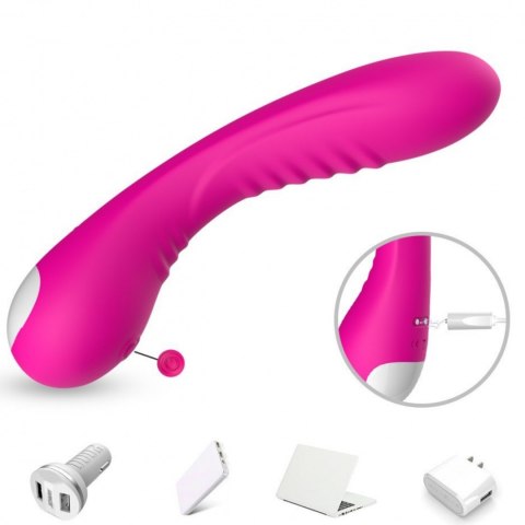 Wibrator punktu G masażer łechtaczki 18cm 9 trybów różowy Boss Series Joy