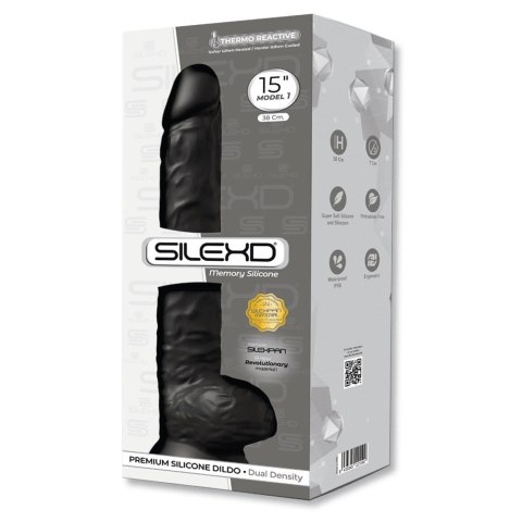 Dildo-SD.Model 1 (15") DD03 Black Silexd
