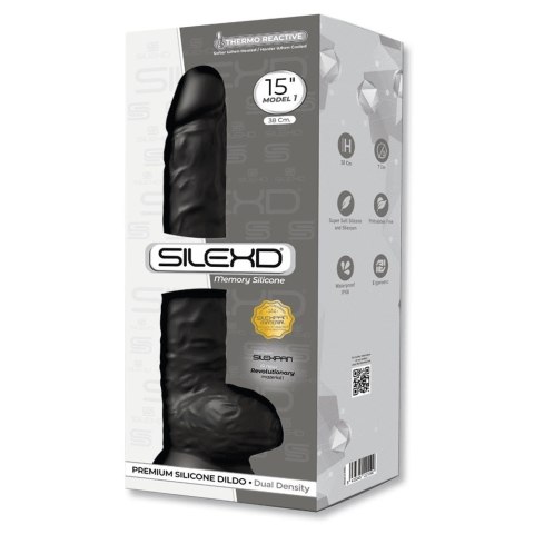 Dildo-SD.Model 1 (15") DD03 Black Silexd