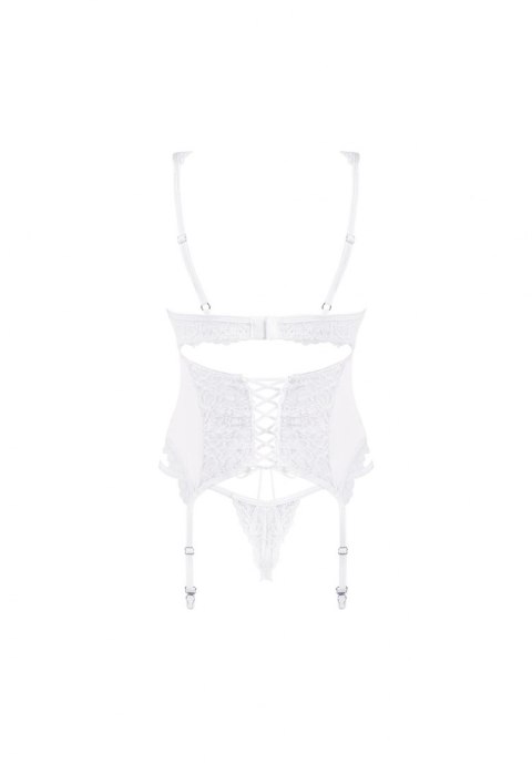 Bielizna-Amor Blanco gorset i stringi biały S/M Obsessive