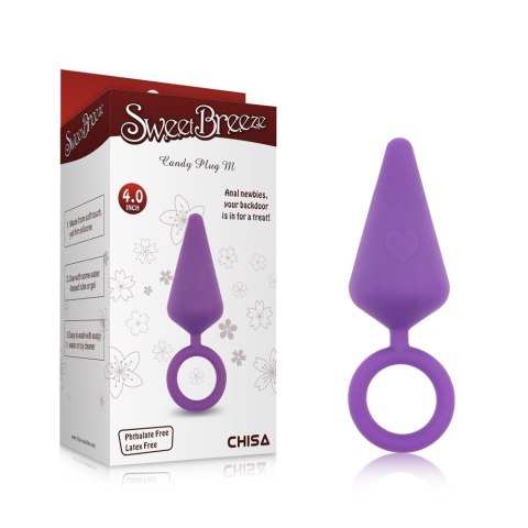 Korek analny Candy Plug M-Purple Sweet Breeze