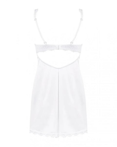 Bielizna-Amor Blanco koszulka i stringi biały L/XL Obsessive