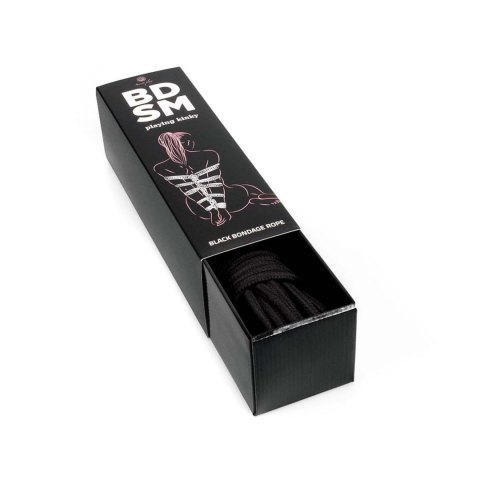 Wiązanie Lina 10 m - Black Bondage Rope BDSM Secret Play