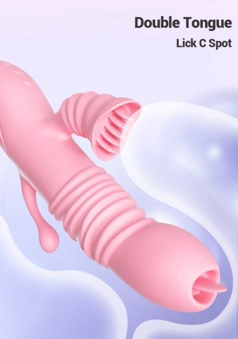 Wibrator królik króliczek z językiem 20 funkcji Boss Series