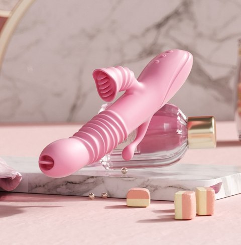 Wibrator królik króliczek z językiem 20 funkcji Boss Series