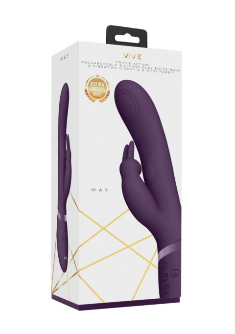 Wibrator króliczek Pulse-Wave & C-spot & G-Spot Rabbit - Purple Vive