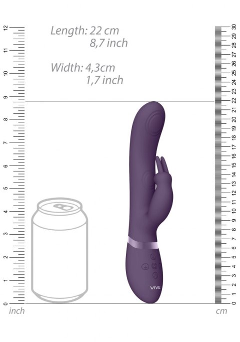 Wibrator króliczek Pulse-Wave & C-spot & G-Spot Rabbit - Purple Vive