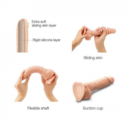 Realistyczne dildo sliding skin vanilla xl Strap-on-me