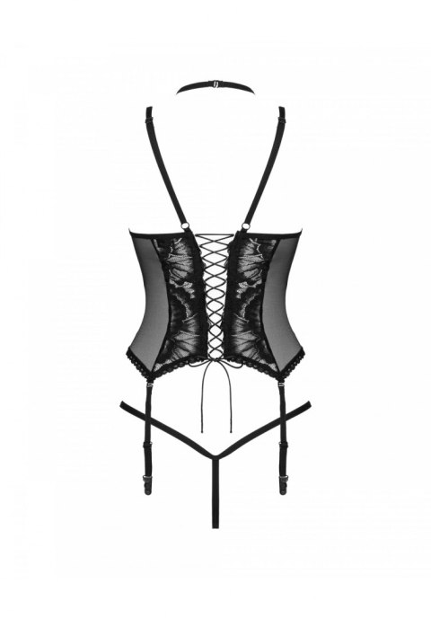 Bielizna-Alessya gorset czarny XS/S Obsessive