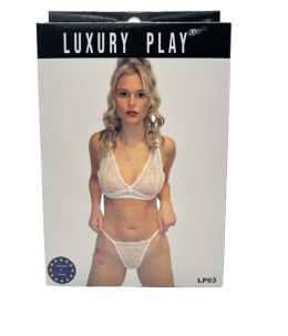 Bielizna-Luxury Play - Lingerie Set Small White Luxury Play