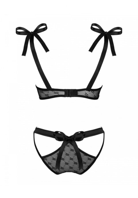 Bielizna-Obsessivia komplet 2-częściowy czarny S/M Obsessive