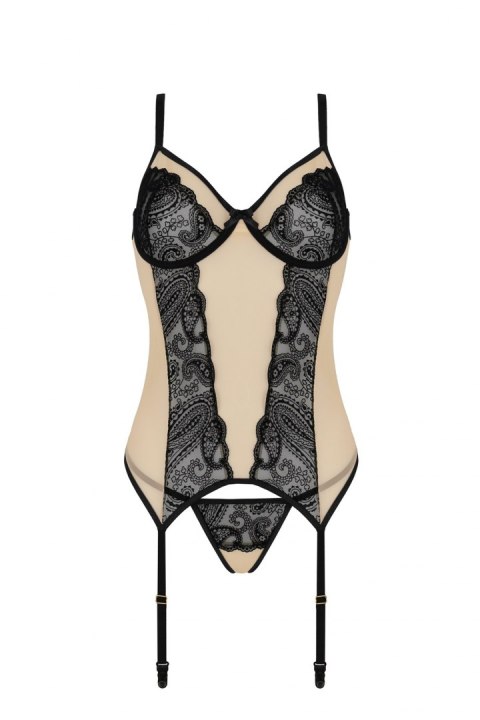 Bielizna-DAISY CORSET beige XXL/XXXL Casmir