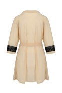 Bielizna-DAISY PEIGNOIR beige XXL/XXXL Casmir