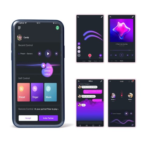 Podwójny pierścień na penisa Rise BL Magic Motion