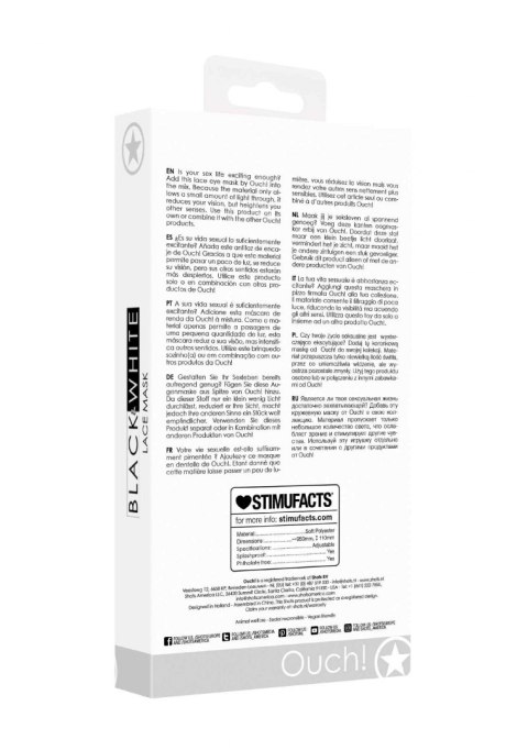 Koronkowa Maska Lace Mask - With Elastic Straps Shots