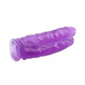 Podwójny wibrator dildo 9.4 Inch Dildo-Purple HI-Rubber