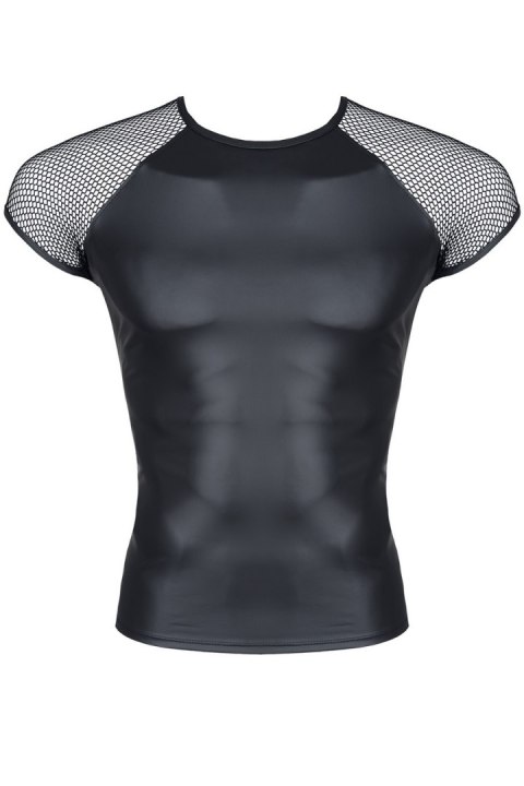 Męski t-shirt z wetlooka z rękawem z elastycznej siatki l Regnes Fetish Planet