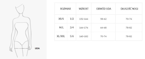 Bielizna-Pończochy kabaretka EROTICA CALZE 153 Czerwone M/L Gabriella