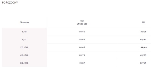 Bielizna-Rediosa pas do pończoch S/M Obsessive