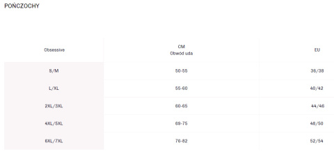 Podwiązka biała erotyczna Obsessive A760 L/XL Obsessive