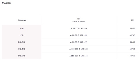 Stringi otwarte koronkowe L/XL Obsessive