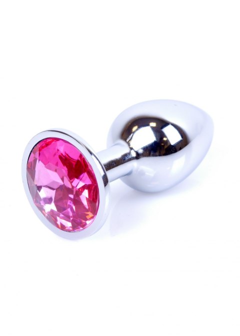 Metalowy korek analny stalowy plug kryształ 7cm Boss Series HeavyFun