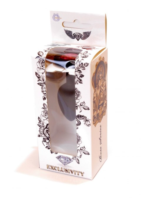 Silikonowy korek analny z kamieniem ozdobnym 7cm Boss Series HeavyFun