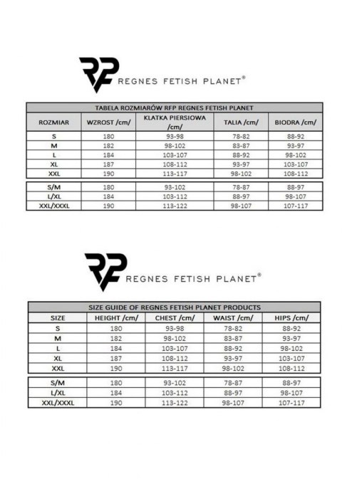 Seksowny kostium męski body + jockstrap wetlook M Regnes Fetish Planet