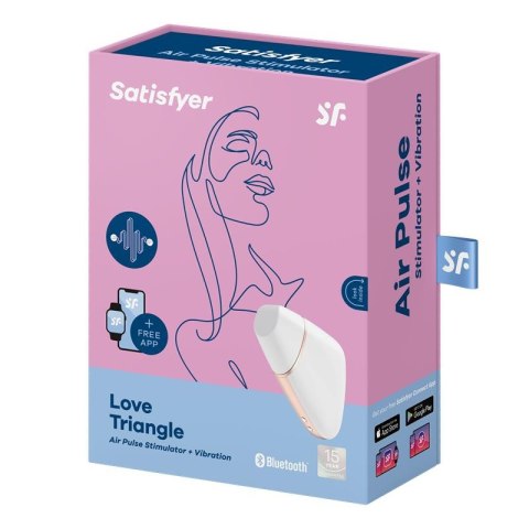 Masażer powietrzny love triangle z apką Satisfyer