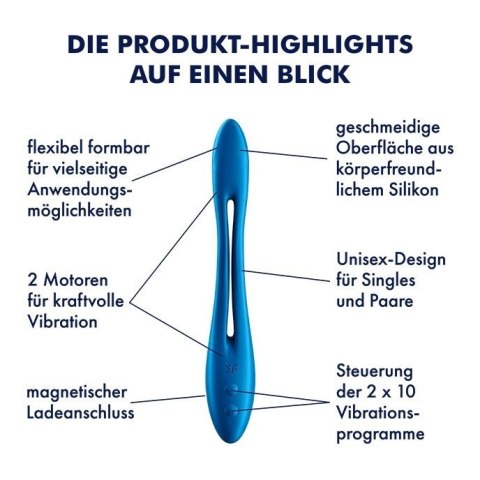 Wibrator dla par podwójny elastic game Satisfyer