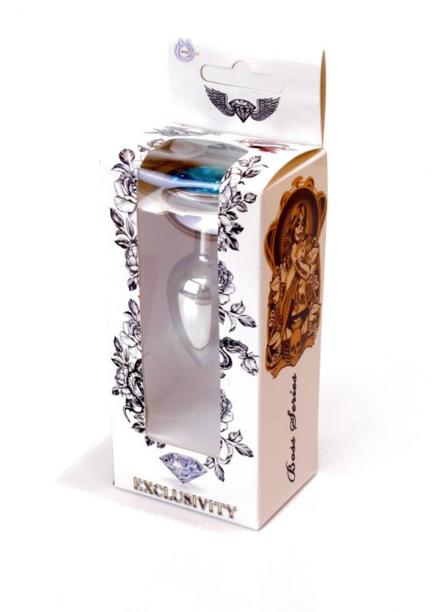Korek analny ozdobny stalowy metalowy kryształ 7cm Boss Series HeavyFun