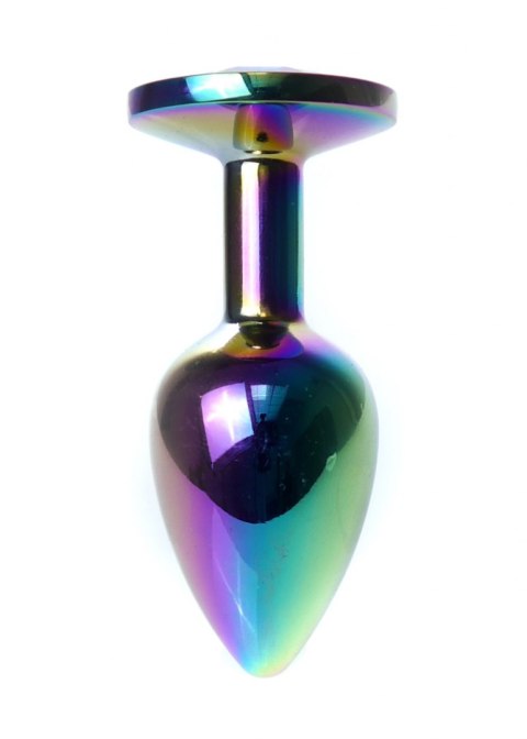 Korek analny ozdobny z kryształkiem metalowy 7cm Boss Series HeavyFun