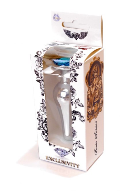 Korek analny zwężony czubek stalowy kolorowy 9cm Boss Series HeavyFun