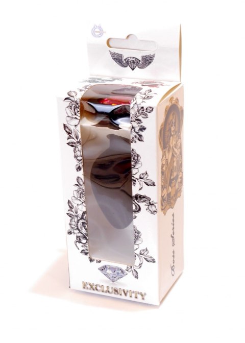 Mały korek analny plug ozdobny kryształek 3,5cm Boss Series HeavyFun