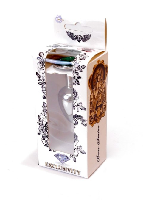 Metalowy korek analny stalowy plug kryształ 7cm Boss Series HeavyFun