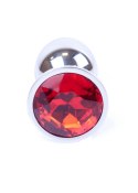 Metalowy korek analny stalowy plug kryształ 7cm Boss Series HeavyFun